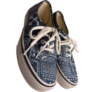 Vans Van Doren Bandana Print Lace Up Sneakers Womens 7 Mens 5.5
